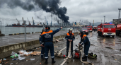 Пожар на терминале в Туапсе тушат 177 спасателей после атаки БПЛА